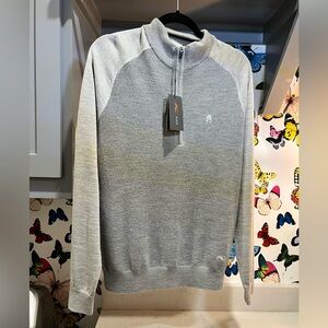Brand New with Tags! Shoreacres Grey Zip Up Sweater with Heathered Design